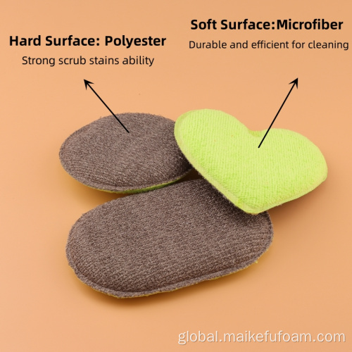 PU Scouring Pad Sponges Wholesale Kitchen Cleaning Scouring Pad Eraser Sponges Factory